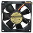 AD0812HB-A72GL,3.15" (80mm),DC Brushless Tubeaxial Fan 80x80x25mm 12VDC 38.6 CFM 12 Inch Wires