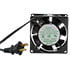 FP-108A(S-1)120BT*,3.15" (80mm),120 Volt AC 80mm Ball Bearing Axial Fan 30 CFM with NEMA Plug