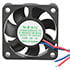 FP-108HX/DC(S-2)12SW,1.60" (40mm),12 Volt DC 40x40x10mm Brushless Sleeve Bearing Tubeaxial Fan 6.5 CFM