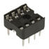 8LPD,DIP Soldertail,8-Pin IC Socket Dual Wipe Low Profile 0.30 Inch Wide