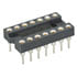 14MTLP,DIP Soldertail,Socket IC 14 Pin Machine Tooled Low Profile 0.3 Inch Wide