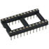 24MTLP.6,DIP Soldertail,24-Pin Machine Tooled Low Profile IC Socket 0.6 Inch Wide