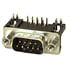 1008-9P-R,D-Subminiature,Connector D-Subminiature Male 9 Position 2.77mm Solder Right Angle Through Hole 9 Terminal 1 Port