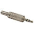 JR 1155B+S,Audio/Video,Stereo Plug Male DC 3.5 Metal 4.4x13mm with Flexible Metal Strain Relief