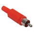 JR1625R,Audio/Video,Red Plastic RCA Plug (Pack of 5)