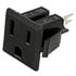 NEMA-5-2,AC Power Receptacles,AC Power Inlet Receptacle NEMA 5-15R Female 15A 125V Snap-In Solder Terminal