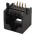 RJ45-8P8C,Modular Jacks & Plugs,BLACK SIDE ENTRY 8 POSITION 8 CONTACT (8P8C)RJ45 MODULAR ETHERNET JACK