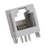 3008F-6621-R,Modular Jacks & Plugs,Modular Jack 6P6C Side Entry RJ11 Center Latch Panel Stops