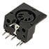 SDS-50J,DIN Connectors,5-Pin Female Right Angle DIN Socket PC Mount