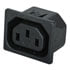 EAC405,AC Power Receptacles,AC Receptacle Female C13 Snap-in Fast-on Terminals 15A 250VAC