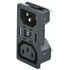 161-R3012S,AC Power Receptacles,AC Inlet / Outlet Power Entry Module