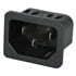 6100-43,AC Power Receptacles,AC Male Power Inlet Receptacle 15A 250V Terminal (0.25")