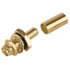 132119RP,RF Connectors,Connector SMA Female 0Hz to 12.4GHz 50Ohm Crimp Straight Panel Mount Gold