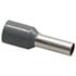 VE4009-A,Ferrule Terminals,4mm² 12AWG Boot Lace Ferrule Wire End Tubular Electric Terminal Grey (Bag of 100)