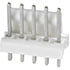 640456-5,.100" (2.54mm) Series,Male Pin Header 5-Position White Friction Lock 1-Wall Shrouded 0.1" (2.54mm)