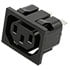 716W-X2/03,AC Power Receptacles,Power Entry Receptacle Connector Female Socket IEC C13 Snap-In