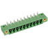 1827949,Screw Terminal Blocks,Right Angle 10 Position Terminal Block Plug 0.150 (3.81mm) PC Pins