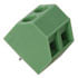 1869062,Screw Terminal Blocks,Terminal Block Header 2 Position 55 Degree Screw 0.197" (5mm) PC Pins Green