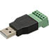 3628-VP,Adapters,USB-A Male Plug to 5-pin Terminal Block Adapter