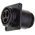 206425-1,Circular,3 (Power) Position Circular Connector Receptacle Housing Panel Mount