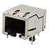 SS-700810SA-PG3-1-BA-A300,Modular Jacks & Plugs,Modular Jack Connector 8P8C RJ45 Ethernet Right Angle Shielded EMI Finger