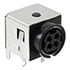 PD-40S,AC/DC Power,4-Position (Power) Circular Connector Jack Female Sockets Right Angle PCB Mount