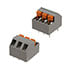 OSTHD030080,Screw Terminal Blocks,3 Position Wire to Board Terminal Block Angled 0.2" (5.08mm) Through Hole