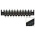 SSB7TM100102,Barrier Terminal Blocks,10 Position Single Row Barrier Strip 0.437" 600V 30A Insulated Solder Wire Terminal