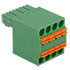 1772634,Screw Terminal Blocks,Terminal Block Plug Female Socket 4 Position 0.138" (3.50mm) 180° Free Hanging (In-Line)