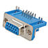 K66-E15S-N-VESA,D-Subminiature,Connector D-Subminiature .318 Inch Right Angle 15 Pin Female High Density with Out Jack S