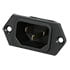 8301213,AC Power Receptacles,AC Male Power Inlet Receptacle with Flange 15A 250V with 0.25" Faston Terminal