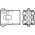 926307-1,Pin & Socket,Connector Housing Receptacle 6 Position 6.35mm Crimp Straight Panel Mount