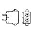 640901-1,Power Connector,Connector Power Header 5 Position 6.35mm Solder Straight Through Hole 5 Terminal 1 Port