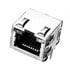 2-406549-4,Modular Jacks & Plugs,Cat5 8P8C RJ45 Right Angle Shielded Ethernet Jack Modular Connector EMI