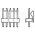 644752-4,Headers and PCB Receptacles,Connector Wire to Board Header 4 Position 3.96mm Solder Straight Thru-Hole