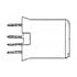 223955-2,Power Connector,Connector Universal Power Module Receptacle 3 Position 2mm Solder Straight Thru-Hole 3 Terminal 1 Port