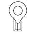 19070-0075,Solderless,Ring Tongue Terminal 14-16AWG 26.97mm 12.11mm Electro-Tin InsulKrimp™ Loose Piece