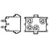 350827-1,Power Connector,Connector Power Header 6 Position 6.35mm Solder Straight Through Hole 6 Terminal 1 Port