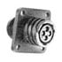 206306-5,Plastic, Commericial,Connector CPC Socket 37 Position Crimp Straight Panel Mount 37 Terminal 1 Port