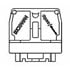 1546163-1,Screw Terminal Blocks,Connector End Plate for 900 Series Terminal Block Gray