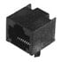 1-406525-1,Telecom & Datacom,Connector RJ-45 Female 8 Position 2.04mm Solder Right Angle Thru-Hole 8 Terminal 1 Port Tray Cat 5