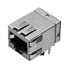 5406296-1,Modular Jacks & Plugs,Connector RJ-45 F 8 Position 2.54mm Solder Right Angle Thru-Hole 8 Terminal 1 Port Tray Cat 5