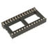 6000-28W,DIP Soldertail,28-Pin Dual Wipe Low Profile IC Socket 0.6 Inch Wide