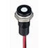 1713833,Panel Mount Indicators,White Flush LED Indicator 0.2" Indicator 8" Wires Black Body