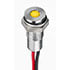 1713780,Panel Mount Indicators,Yellow Flush LED Indicator 0.2" Indicator 8" Wires Chrome Body