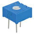 3386F-1-102VP,Trimmers,Cermet Potentiometer 1 kΩ 1/2 Watt 3/8" Square Single Turn Top Adjust