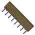 4308R-102-101,Network, SIP,Resistor Thick Film Net 100 Ohm 2% 1 Watt ±100ppm°C Isolated SIP-8 Through Hole