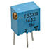 T63XB105KT20,Trimmers,1 MOhm 10% Trimmer Potentiometer 1/4-Watt 1/4" Square 14-Turn Side Slot THM