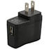 SAP-3W01C05003,Wall Transformers,5V 500mA Slim USB Wall Charger Black