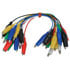 AT-CM05,Test Leads,Short 8" Wire Alligator Clip Test Leads (12 Pack 6 Colors)